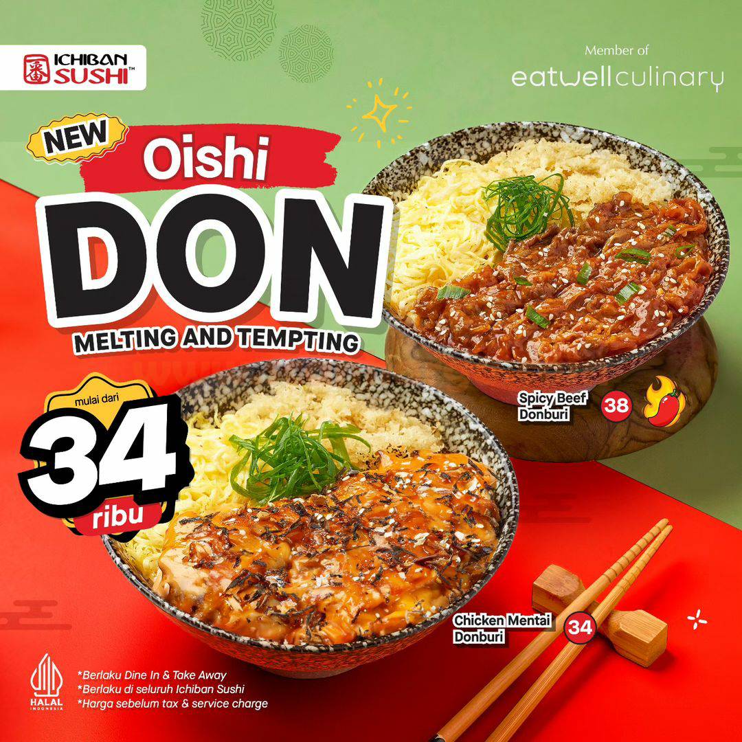 Promo ICHIBAN SUSHI Donburi Series Terbaru Maret 2024